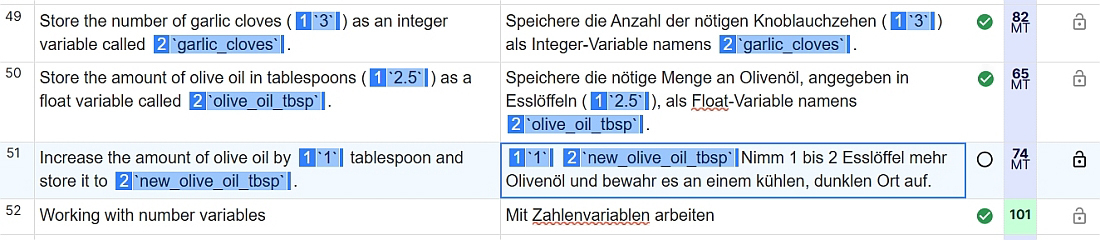 Error in a machine translation by DeepL